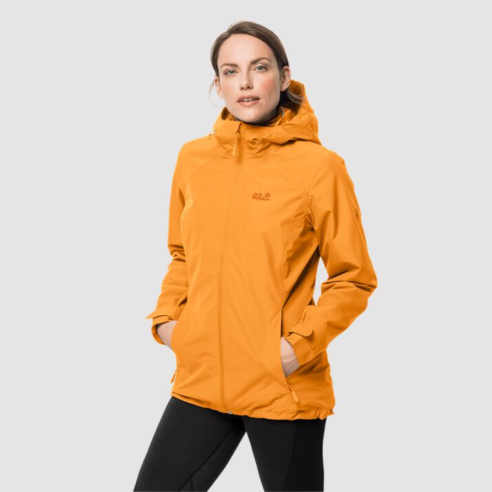 Jack Wolfskin Womens Norrland 3in1 Jacket Dark Orange 152894KNG